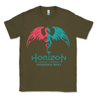 Army Green HORIZON FORBIDDEN WEST Classic Tee - linhVisuals