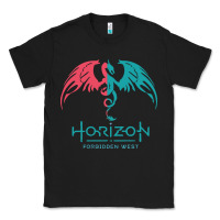 Black HORIZON FORBIDDEN WEST Classic Tee - linhVisuals