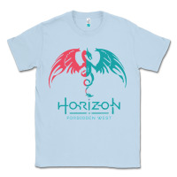 Dusty Blue HORIZON FORBIDDEN WEST Classic Tee - linhVisuals
