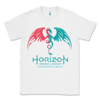 White HORIZON FORBIDDEN WEST Classic Tee - linhVisuals