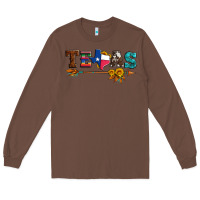 Chestnut texas with arrow and sunflowers Long Sleeve Tee - Artiststas