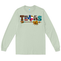 Matcha texas with arrow and sunflowers Long Sleeve Tee - Artiststas