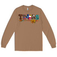 Toasted Coconut texas with arrow and sunflowers Long Sleeve Tee - Artiststas
