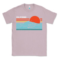 Lilac vintage california wave surf retro 80s california beach surfing Classic Tee - linhVisuals