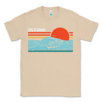 Mushroom vintage california wave surf retro 80s california beach surfing Classic Tee - linhVisuals