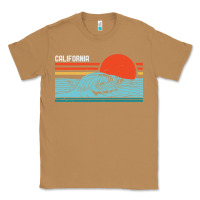 Toasted Coconut vintage california wave surf retro 80s california beach surfing Classic Tee - linhVisuals