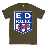 Army Green eastwood rugby Classic Tee - linhVisuals