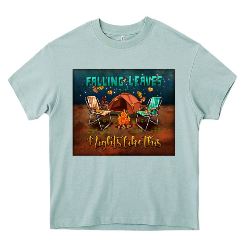Falling Leaves And Nights Like This Mouse Pad Heavy Core Tee by BundleAndBundleShop | Teevron