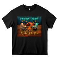 Black falling leaves and nights like this mouse pad Heavy Core Tee - BundleAndBundleShop
