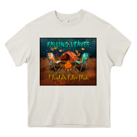 Cream falling leaves and nights like this mouse pad Heavy Core Tee - BundleAndBundleShop