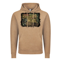Vintage Coffee camouflage leopard background Vintage Hoodie - BarkalooDesign