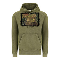 Vintage Olive camouflage leopard background Vintage Hoodie - BarkalooDesign