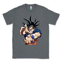 Charcoal Heather goku utra instinct Classic Tee - linhVisuals
