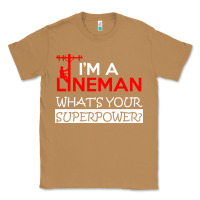 Toasted Coconut im a lineman whats your superpower Classic Tee - linhVisuals