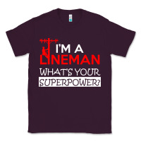Plum im a lineman whats your superpower Classic Tee - linhVisuals