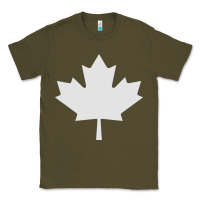 Army Green canada maple Classic Tee - linhVisuals