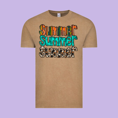 Summer Western Vintage Tee Designed By Racoondesign