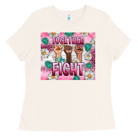 Breast Cancer Together Fight Ladies Tee | Teevron