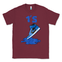 Burgundy 1 retro high og dark marina blue tee shoes dripping got em t shirt Classic Tee - linhVisuals