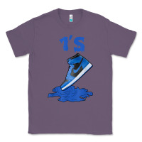 Lavender 1 retro high og dark marina blue tee shoes dripping got em t shirt Classic Tee - linhVisuals