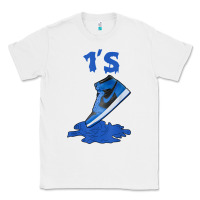 White 1 retro high og dark marina blue tee shoes dripping got em t shirt Classic Tee - linhVisuals