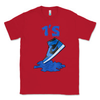 Red 1 retro high og dark marina blue tee shoes dripping got em t shirt Classic Tee - linhVisuals