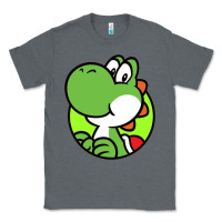 Charcoal Heather Cartoon Yoshi Classic Tee - linhVisuals