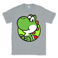 Heather Grey Cartoon Yoshi Classic Tee - linhVisuals