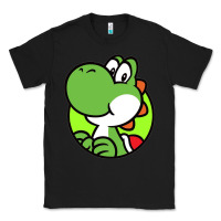 Black Cartoon Yoshi Classic Tee - linhVisuals