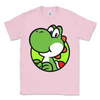 Bubblegum Pink Cartoon Yoshi Classic Tee - linhVisuals