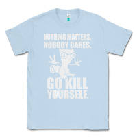 Dusty Blue kill yourself classic foamy the squirrel Classic Tee - linhVisuals