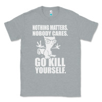 Heather Grey kill yourself classic foamy the squirrel Classic Tee - linhVisuals