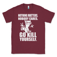 Burgundy kill yourself classic foamy the squirrel Classic Tee - linhVisuals