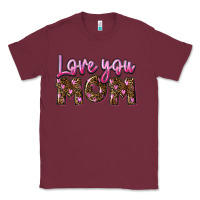 Burgundy love you mom Classic Tee - FaDigitalArtStudio