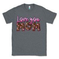 Charcoal Heather love you mom Classic Tee - FaDigitalArtStudio