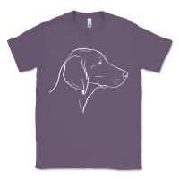 Lavender weimaraner t  shirt weimaraner dog line art Classic Tee - linhVisuals