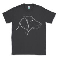 Smoke weimaraner t  shirt weimaraner dog line art Classic Tee - linhVisuals