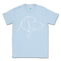 Dusty Blue weimaraner t  shirt weimaraner dog line art Classic Tee - linhVisuals