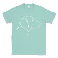Seafoam weimaraner t  shirt weimaraner dog line art Classic Tee - linhVisuals