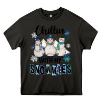 Asphalt Chillin With My Snowmies Heavy Core Tee - FaDigitalArtStudio