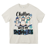 Cream Chillin With My Snowmies Heavy Core Tee - FaDigitalArtStudio