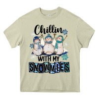 Mossy Chillin With My Snowmies Heavy Core Tee - FaDigitalArtStudio