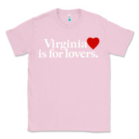 Bubblegum Pink VIRGINIA IS FOR LOVERS Classic Tee - linhVisuals