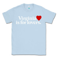 Dusty Blue VIRGINIA IS FOR LOVERS Classic Tee - linhVisuals