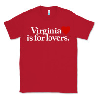 Red VIRGINIA IS FOR LOVERS Classic Tee - linhVisuals