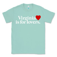 Seafoam VIRGINIA IS FOR LOVERS Classic Tee - linhVisuals