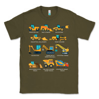 Army Green construction excavator vehicle boys builder heavy equipment t shirt Classic Tee - linhVisuals