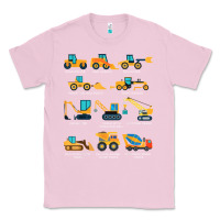 Bubblegum Pink construction excavator vehicle boys builder heavy equipment t shirt Classic Tee - linhVisuals