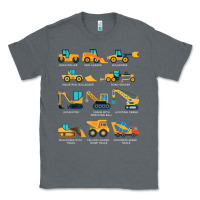 Construction Excavator Vehicle Boys Builder Heavy Equipment T Shirt Classic Tee | Teevron