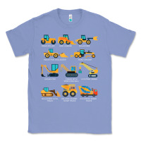 Colony Blue construction excavator vehicle boys builder heavy equipment t shirt Classic Tee - linhVisuals